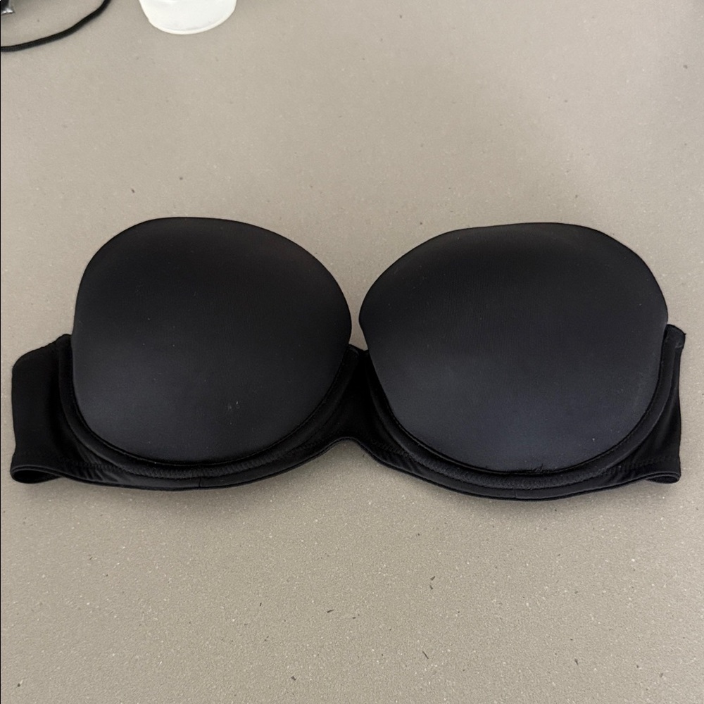 PINK Victoria's Secret Black Strapless Bra